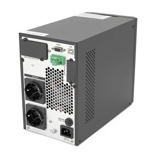 ДБЖ ON-LINE Ritar TOWER PT-1KSLI-LCD, 1000 Вт, 25,6 В постійного струму, 154 Вт&amp;middot;год LiFePo4, роз&amp;rsquo;єми Euro *2 шт., 1*USB, 1*RS232, 1*EPO, слот SNMP, Q2