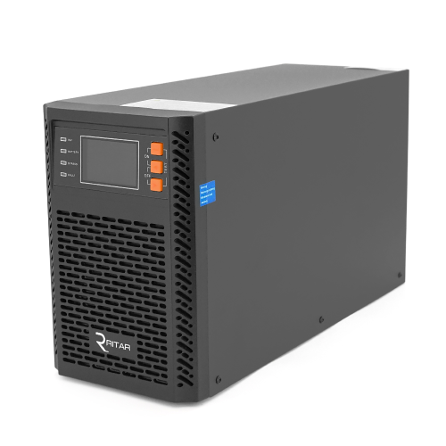 ДБЖ ON-LINE Ritar TOWER PT-2KSLI-LCD, 2000 Вт, 51,2 В постійного струму, 307 Вт&amp;middot;год LiFePo4, роз&amp;rsquo;єми Euro *4 шт., 1*USB, 1*RS232, 1*EPO, слот SNMP, Q2