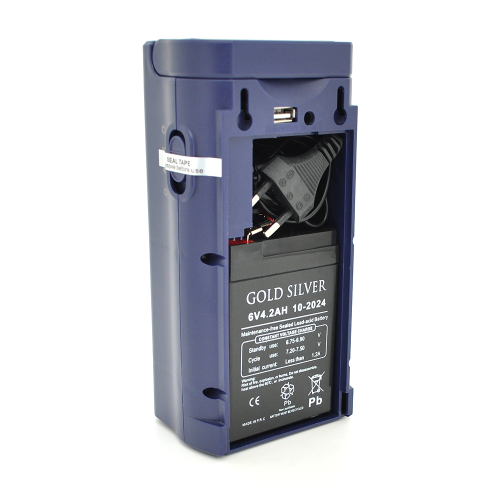 Ліхтар переносний GOLD SILVER GS-2400LED, 2 режими (16+8Led), вбудований аккум, корпус пластмас, кабель 220В, Mix color, Box