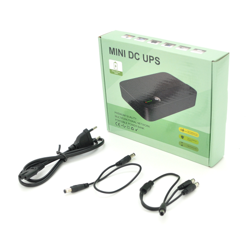 ДБЖ UPS-18W DC1018P YT45391 для роутерів / комутаторів / PON / POE-430, 5 / / 9 / 12V, 1A, 10400MAh(4*2600MAh), Black, BOX