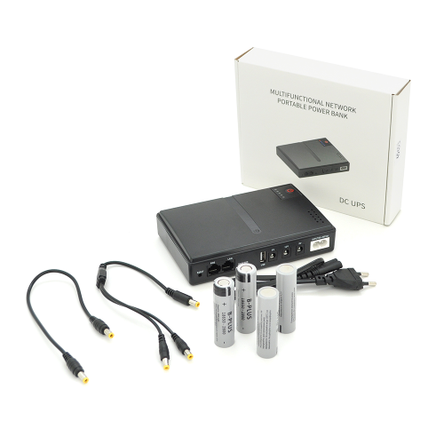 ДБЖ UPS-18W DC1018P YT45453 для роутерів / комутаторів / PON / POE-430, 5 / / 9 / 12V, 1A, 11200MAh(знімні 4*2800MAh), Black, BOX
