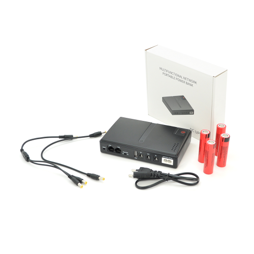 ДБЖ UPS-18W DC1018P YT45454 для роутерів / комутаторів / PON / POE-430, 5 / / 9 / 12V, 1A, 12800MAh(знімні 4*3200MAh), Black, BOX