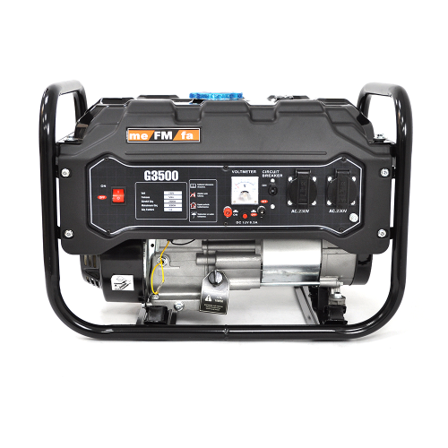 Генератор БЕНЗИНОВИЙ meFMfa G3500 2.8кВт (3 KVA), однофазний, 220V, 50Hz, об'єм 15л, 600х440х430, 44кг