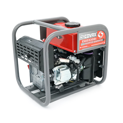 Генератор інверторний бензин COVAX CGO3300i, 1.5kW, однофазний 220V, 50Hz, 4-stroke, бак 2.3L, 341х285х315mm, 10kg
