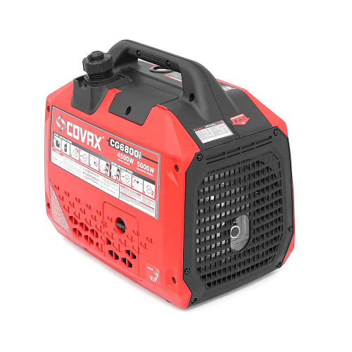 Генератор інверторний бензин COVAX CG6800i, 5.0kW, однофазний 220V, 50Hz, ручний стартер, KM165F 4-stroke, бак 5.6L, 520х350х500mm, 29,5kg