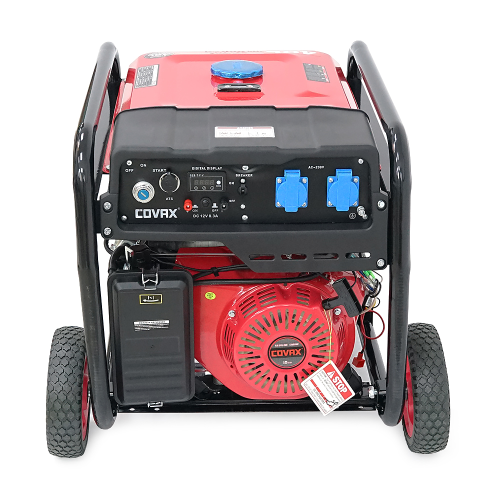 Генератор бензиновий COVAX XL8500CV-E2, 6.0kW, однофазний 220V, 50Hz, DC12V, 15HP, Electric Starter, tank 25L, 690x535x555mm