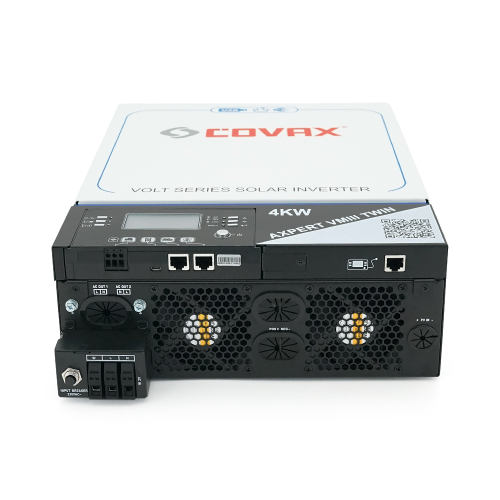 Гібридний інвертор AXPERT VM III TWIN 4KW WIFI COVAX , 4000VA4000W, 24V, ток заряда 0-60A, 170-280V, MPPT (120А, 60-450 Vdc), 115*300*435mm. 9kg