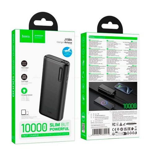 Power Bank HOCO J158А 10000mAh, Mix Color, 0.260kg, Box