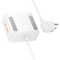 Мережевий фільтр HOCO AC28A на 2 розетки + 1 USB + 3 USB-C, 45W, 220В, кабель 2м, White, Box