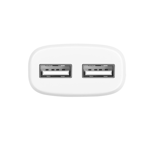 Набір СЗУ HOCO C12 Smart + кабель Micro, 2xUSB, 2.4A, кабель 1м, White, Blister