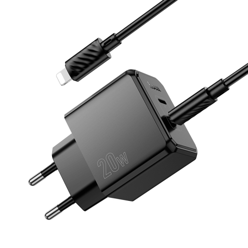 СЗУ HOCO CS16A, 1xUSB-C+1xLighting, PD20W, Black, Box