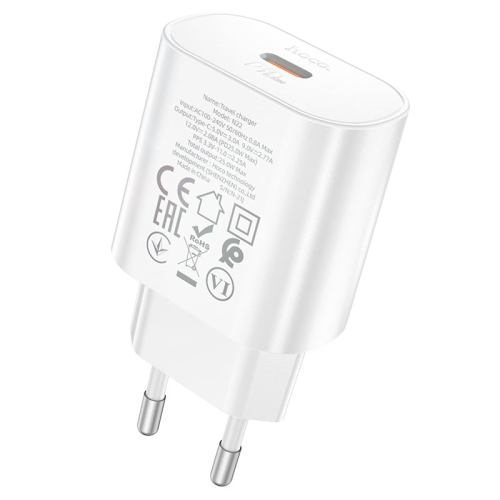 СЗУ HOCO N22, 1xUSB-C, PD25W, White, Box