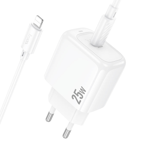 Набір СЗУ HOCO CS53A+ кабель Туре-С / Lighting, 1xUSB-C, PD25W, White, Box