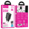 Набір СЗУ HOCO N61 + Type-C / Type-C кабель, 1xUSB+1xUSB-C, PD20W+QC3.0, кабель 1м, Black, Box