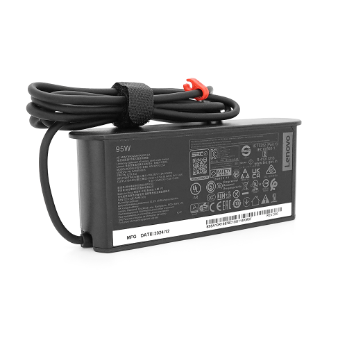 Блок живлення MERLION для ноутбука LENOVO 95W штекер Type-C, довжина 0,9м + кабель живлення
