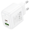 Набір СЗУ HOCO CS54A+ кабель Type-C / Type-C, 1xUSB+1xUSB-C, PD20W+QC3.0, кабель 1м, White, Box