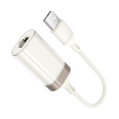Контролер HOCO UA41 USB 2.0 to Ethernet - Мережевий адаптер 10 / 100Mbps, White, BOX