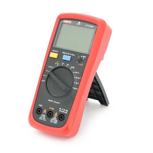 Мультиметр UNI-T UT136B Вимірювання: V (AC / DC), A (AC / DC), &amp;Omega;, C, Hz, NCV. Функції: Data Hold, продзвонювання, тест діодів, підсвічування. (SP)