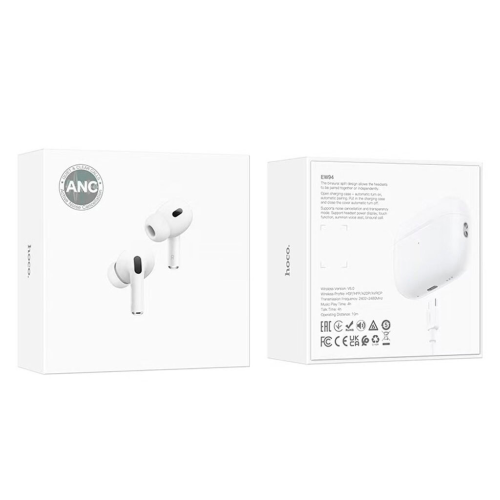 Навушники Bluetooth HOCO EW94, TWS Bluetooth 5.1, з мікрофоном, вакуумні, White, Кейс