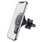 Автотримач HOCO СА85+ Wireless Charging 15W, кріплення на решітку, магніт, Black, Box