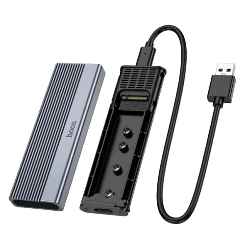 Кишеня HOCO HB47, 2,5&amp;quot;, пластиковий корпус, інтерфейс USB3.1 SATA, Gray