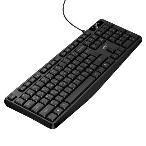 Клавіатура провідна HOCO GM60, USB, 104 клавіші, (Eng / Pyc), Black, Box