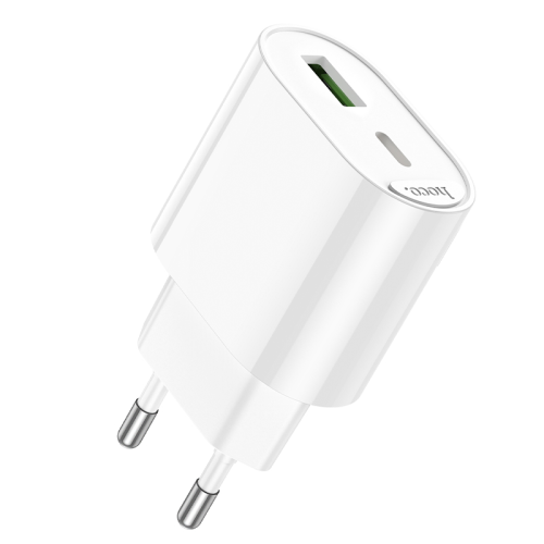 СЗУ 110-240V HOCO C109A 1xUSB-C, PD20W, White, Blister