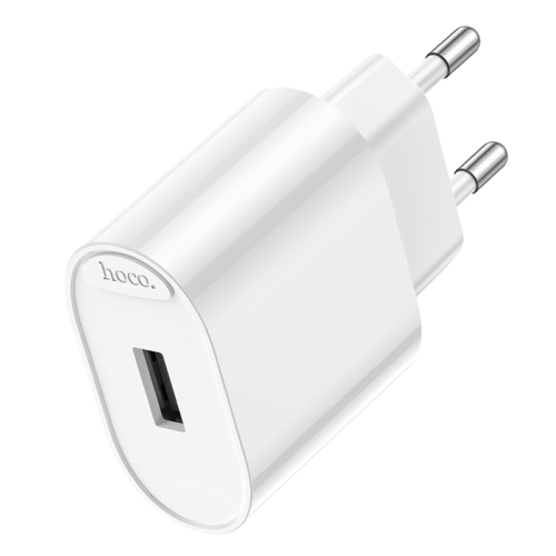 СЗУ 110-240V HOCO C109A 1xUSB, 2.1A, White, Blister