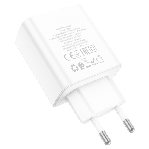 СЗУ 110-240V HOCO C102A 4xUSB, QC3.0, White, Blister