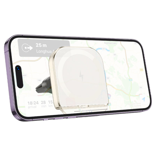 Автоутримувач HOCO HW17+ Wireless Charging 15W, кріплення на торпеду, затискач 50-90мм, Black, Box