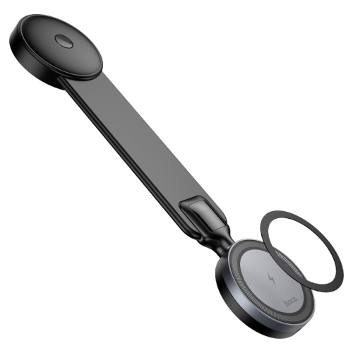 Автоутримувач HOCO HW29+ Wireless Charging 15W, кріплення на решітку, затискач 50-90мм, Black, Box
