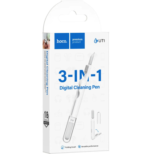Набір для очищення гаджетів Hoco UT1 3 в 1, White
