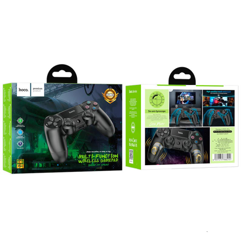 Геймпад бездротовий HOCO DGM01 для PS4 SONY Wireless DUALSHOCK 4 (Black), 3.7V, 600mAh, Box