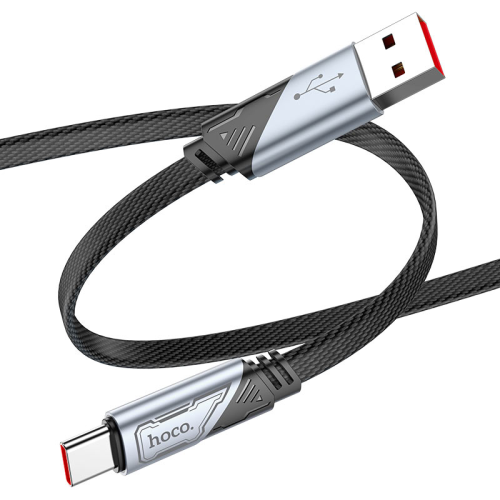 Кабель Hoco U119, Type-C-USB, 5.0A, Black, довжина 1,2 м, BOX