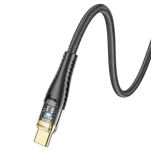 Кабель Hoco U121, Type-C-USB, 60W, Black, довжина 1,2 м, BOX