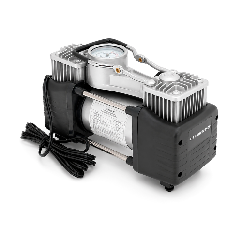Портативний повітряний насос YT-47743, до 10 атм, Silver / Black, Box