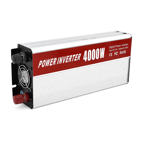 Інвертор напруги YT47941 4000ВА(2400Вт), 12 / 220V, approximated, 1 універсальна розетка, клем + крокодили, Red, Box