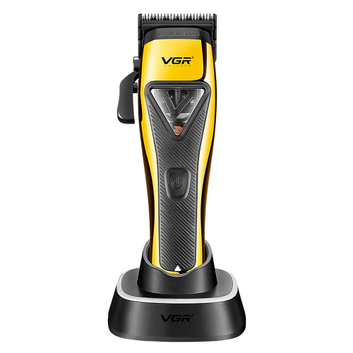 Тример VGR V-015, 6 насадок, мотор MAGLEV VECTOR 3, LED display, 9000 RPM, акумулятор 2500mAh, Black / Gold, Box