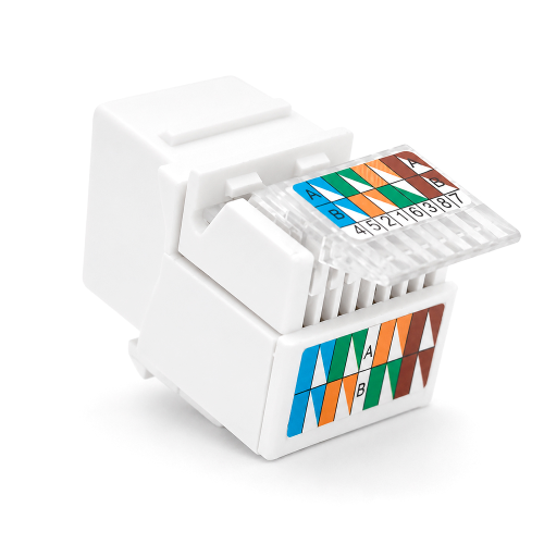 Модуль вузький Keystone Jack RJ-45 кат.6e UTP,17,2 мм, 50шт в упаковці ціна за упаковку