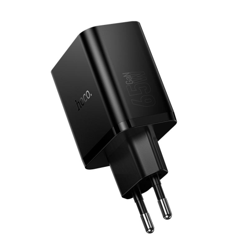 СЗУ HOCO N75 110-240V, PD65W+Q3.0, USB+2*Type-C, Black, Box