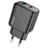 Набір СЗУ HOCO CS23A + кабель Type-C / Type-C 1xUSB+1xUSB-C, PD30W+QC3.0, кабель 1м, Black, Box