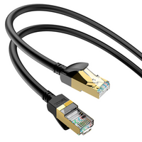 Патч-корд литий HOCO US02, FTP, RJ45, Cat.6, 5,0m, чорний