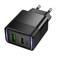 Набір СЗУ HOCO CS112A + кабель Type-C / Type-C 1xUSB+1xUSB-C, PD30W+QC3.0, кабель 1м, Black, Box