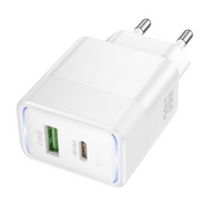 Набір СЗУ HOCO CS112A + кабель Type-C / Type-C 1xUSB+1xUSB-C, PD30W+QC3.0, кабель 1м, White, Box