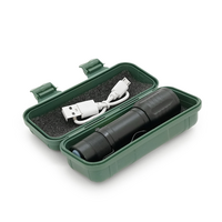 Ліхтарик BL-535, 3WLED+COB, CREE Q5, Zoom, 3 режими, алюміній, вбудований аккум, USB кабель, 98х24х20, Box