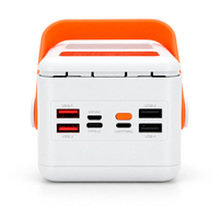 Power bank Voltronic S21 під 21х18650, Led display, Output: 22.5W, 3 кабелі (Micro-USB, Type-C, Lightning), PVC, ліхтар, White, BOX
