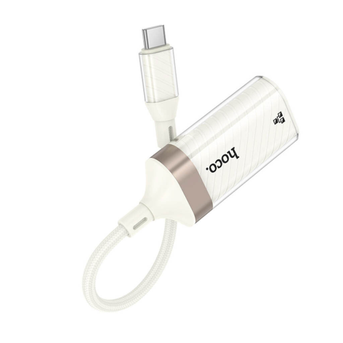 Контролер HOCO UA41 Type-C to Ethernet - Мережевий адаптер 10 / 100Mbps, White, BOX