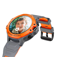 Дитячий смарт годинник Hoco Y107, 4G, GPS, Wi-Fi, HD камера, LCD дисплей, дзвінки, відеодзвінки, голосові повідомлення, акум 700mAh, Orange, Box