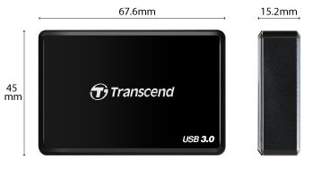 Кардрідер Transcend USB 3.1 Type-A > Cfast 2.0 Чорний