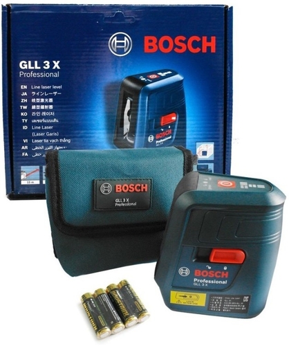 Нівелір лазерний Bosch Professional GLL 3 X, до 15м, ±0.5мм/м, 0.5кг